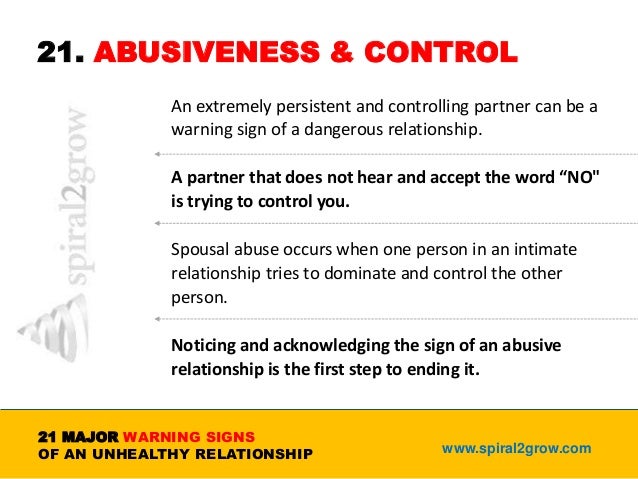 Warning signs when dating a new guy